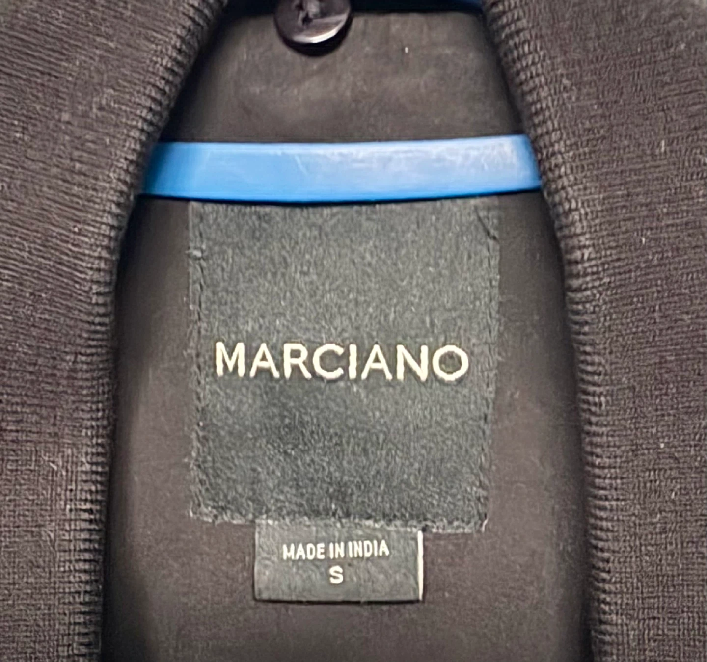 Marciano Black Leather Bomber Jacket Size S - photo 3