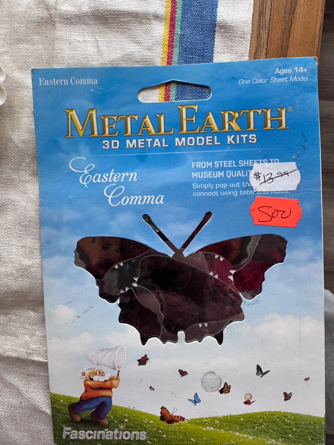 Metal Earth Eastern Comma Butterfly 3D Model Kit
