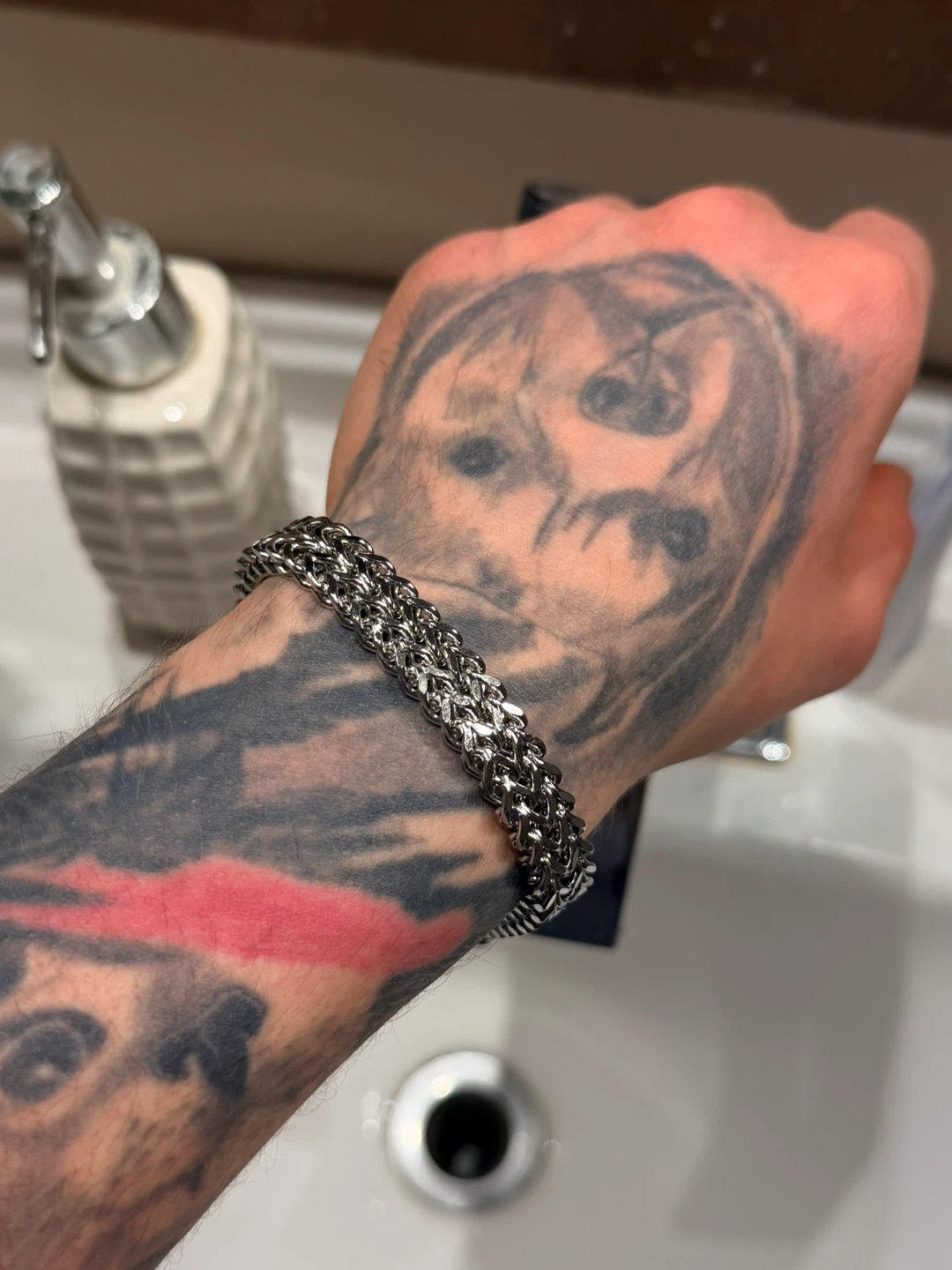 Stainless Steel Skull Bracelet - photo 2