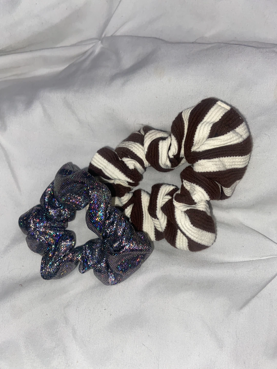Scrunchie Set - Glitter & Zebra Print