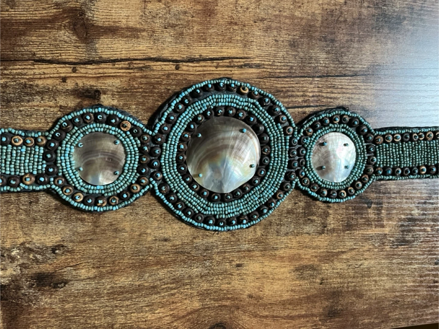 Beaded Shell Belt