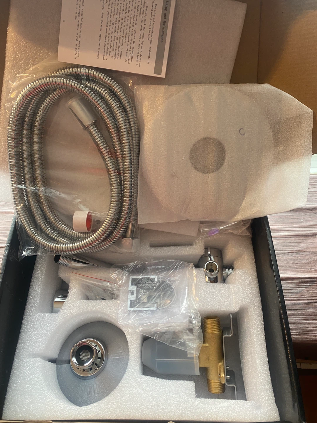 FRANSITON High Pressure 5-Spray Rain Chrome Shower Faucet Set - photo 4