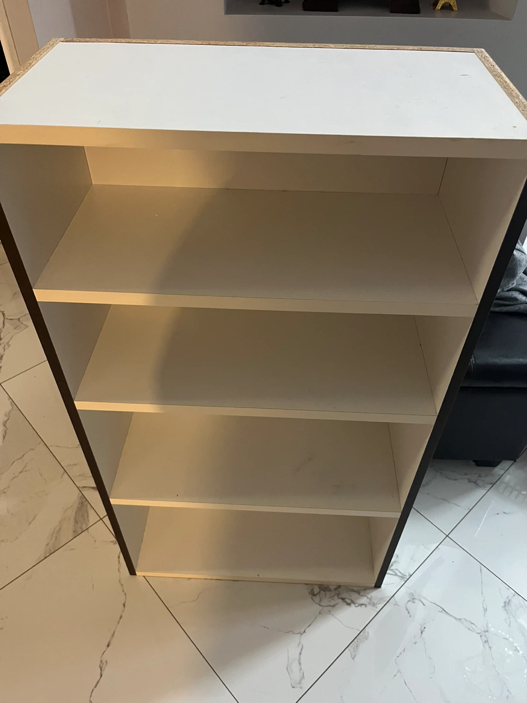 White 5-Shelf Bookcase - photo 2