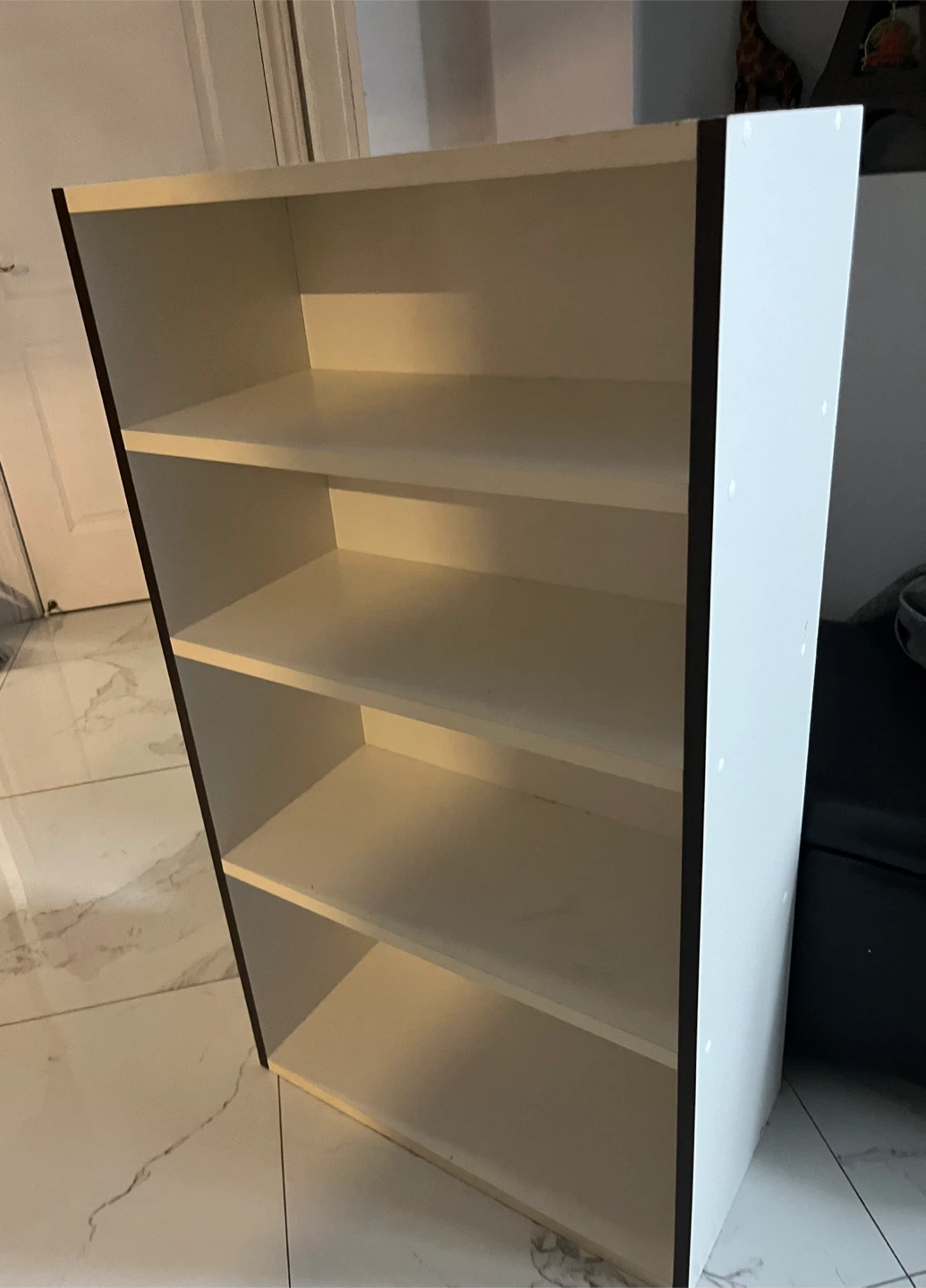 White 5-Shelf Bookcase - photo 3