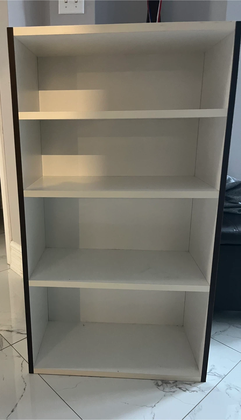 White 5-Shelf Bookcase
