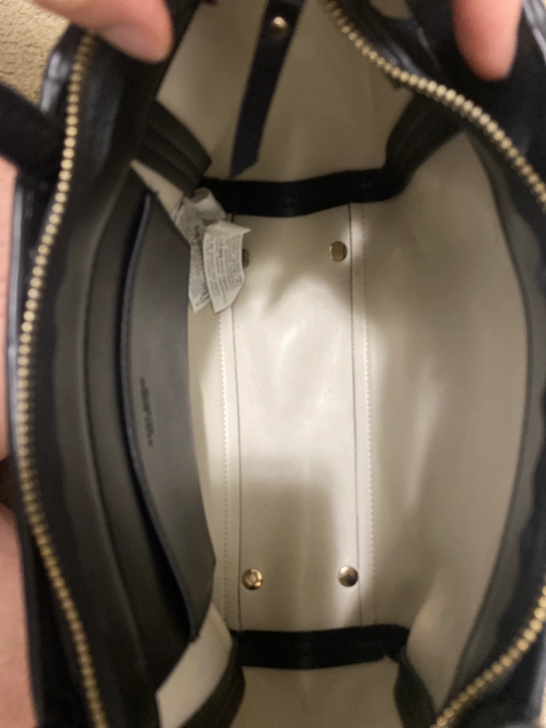 Cream and Black Handbag - photo 3