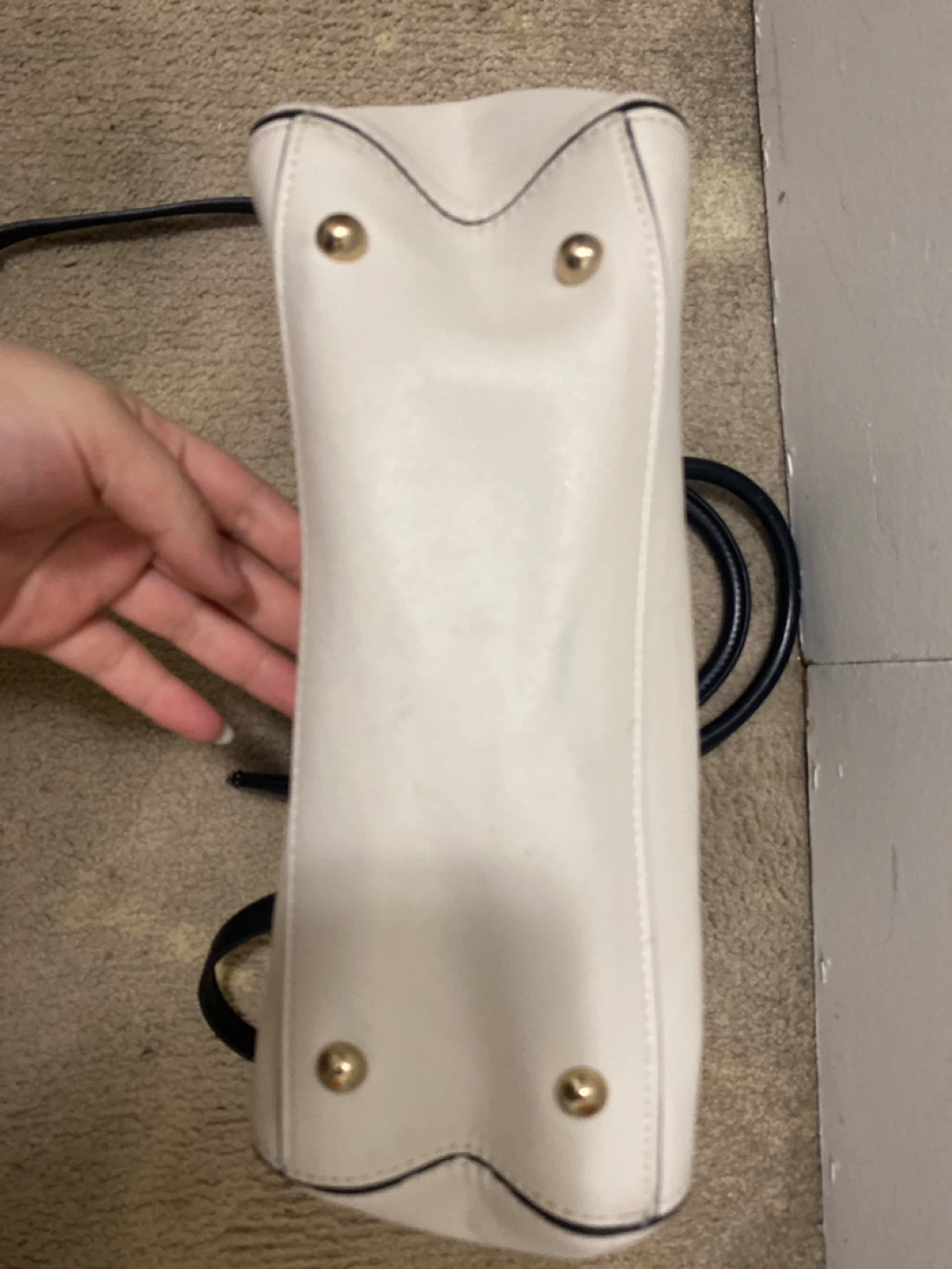 Cream and Black Handbag - photo 2