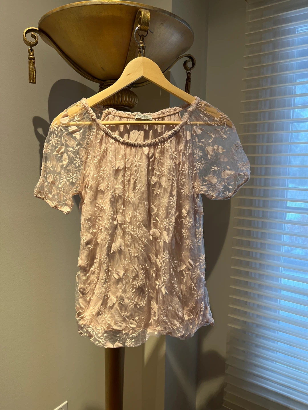 Sheer Floral Lace Top