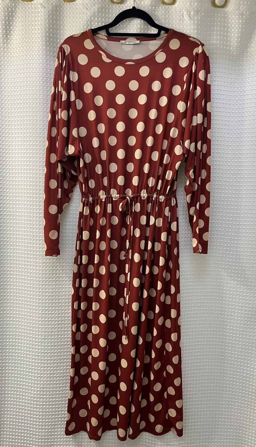 ZARA TRAFALUC Polka Dot Long Sleeve