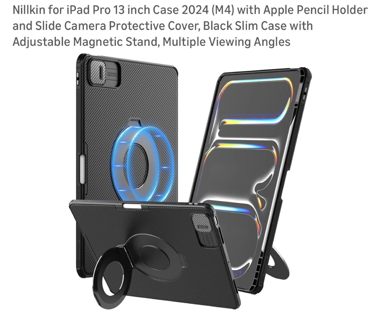 Nillkin iPad Pro 13 inch Case (2024 M4) with Pencil Holder