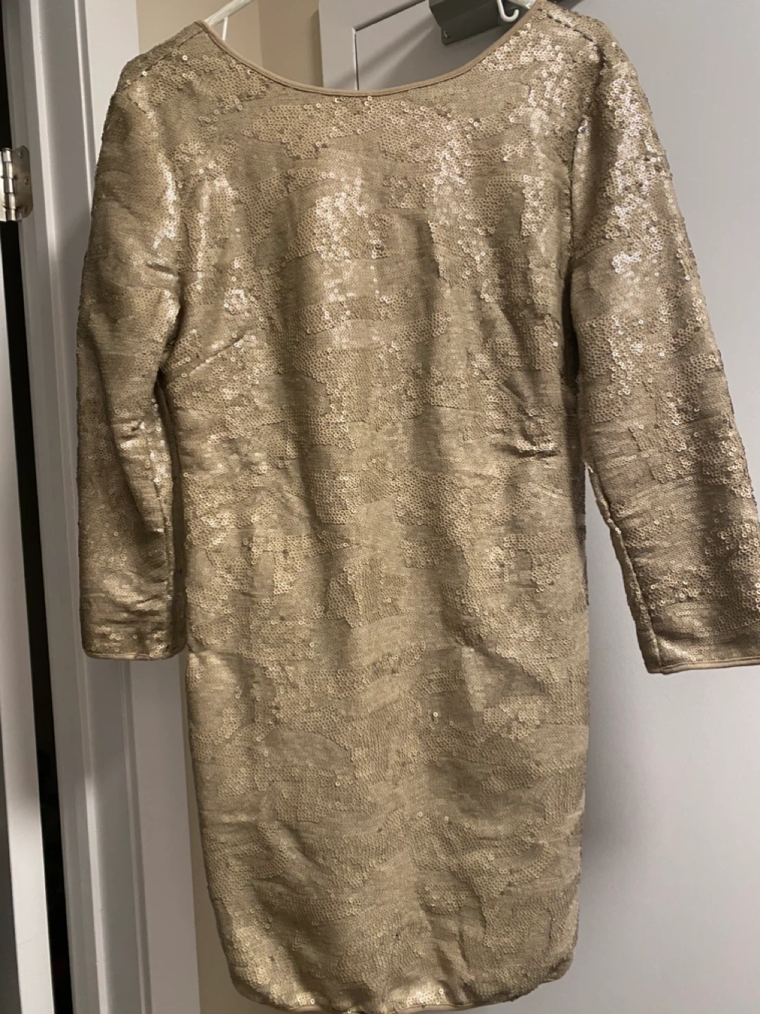 Gold Sequin Dress - Size medium