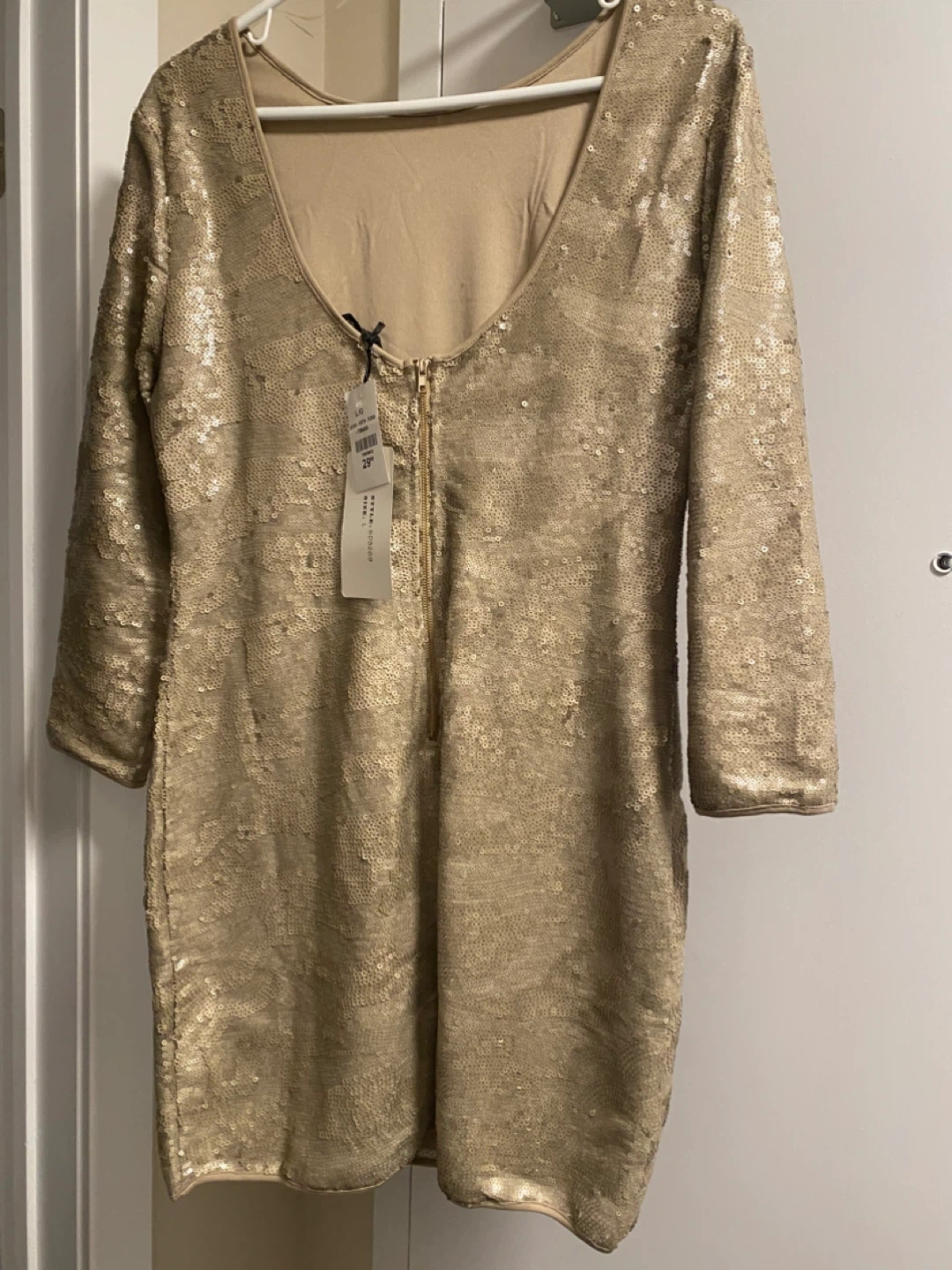 Gold Sequin Dress - Size medium - photo 2