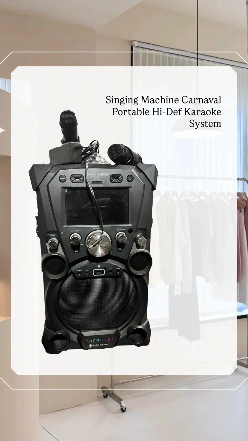 Singing Machine Carnaval Portable Hi-Def Karaoke System