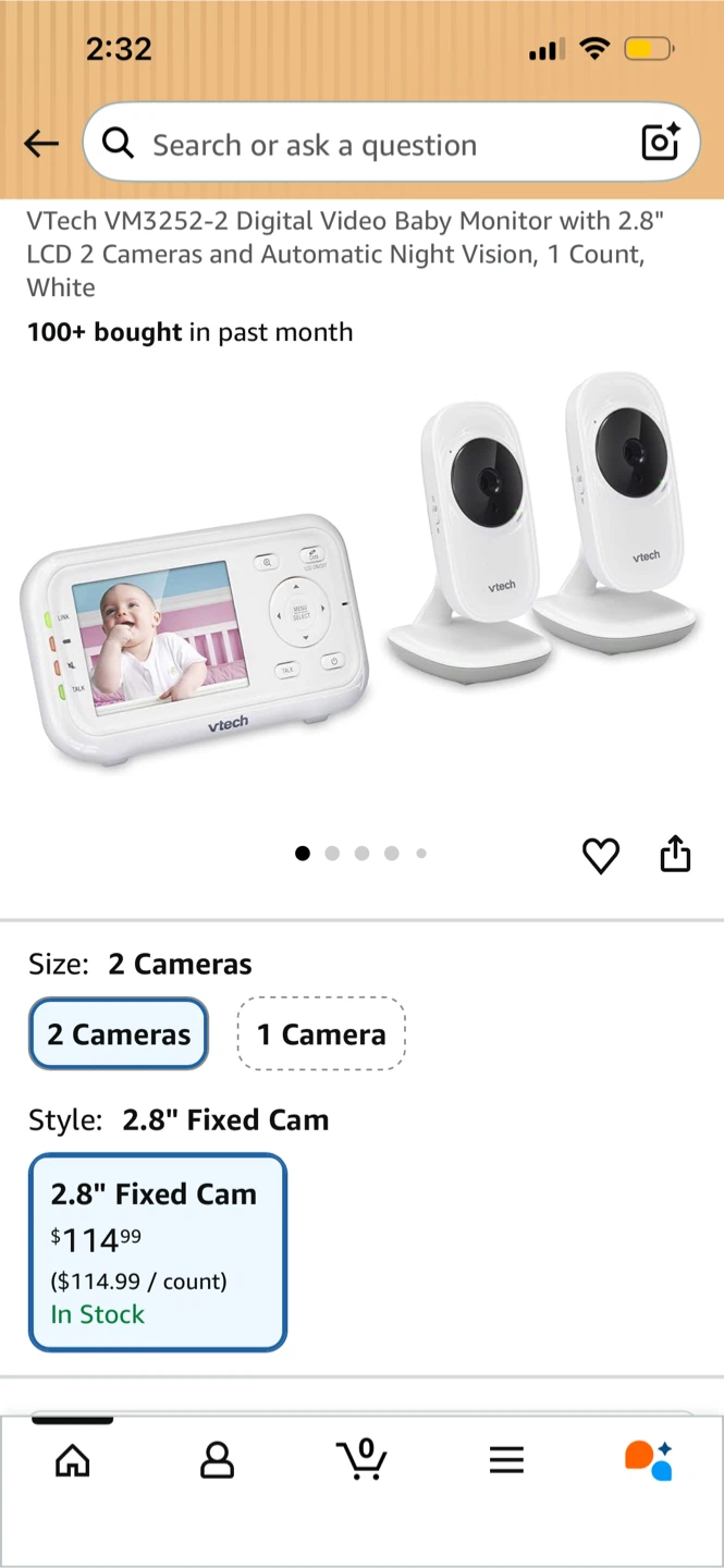 VTech 2 Camera Video Monitor