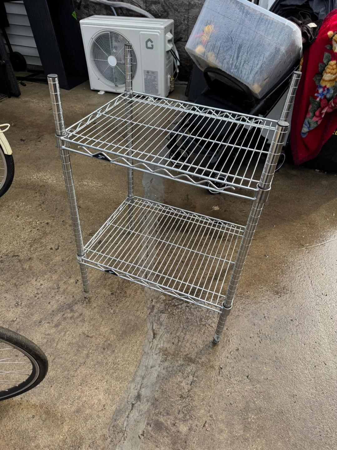 Chrome Wire Shelving Unit