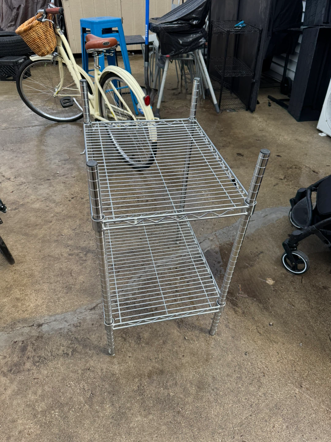 Chrome Wire Shelving Unit - photo 2