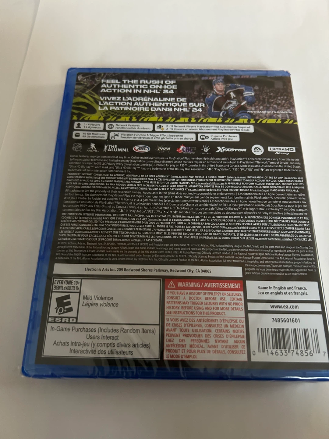 EA Sports NHL 24 PS5 Video Game - Sealed - photo 2