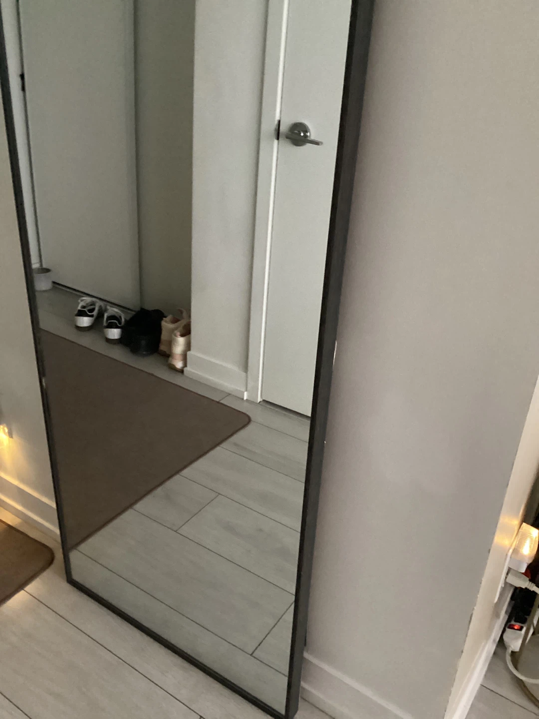 Full-length Standing Mirror with Black Frame - photo 3