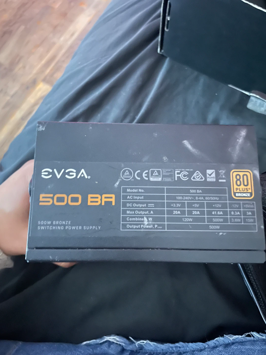 EVGA 500 BA Series 500W Bronze 80+ Power Supply