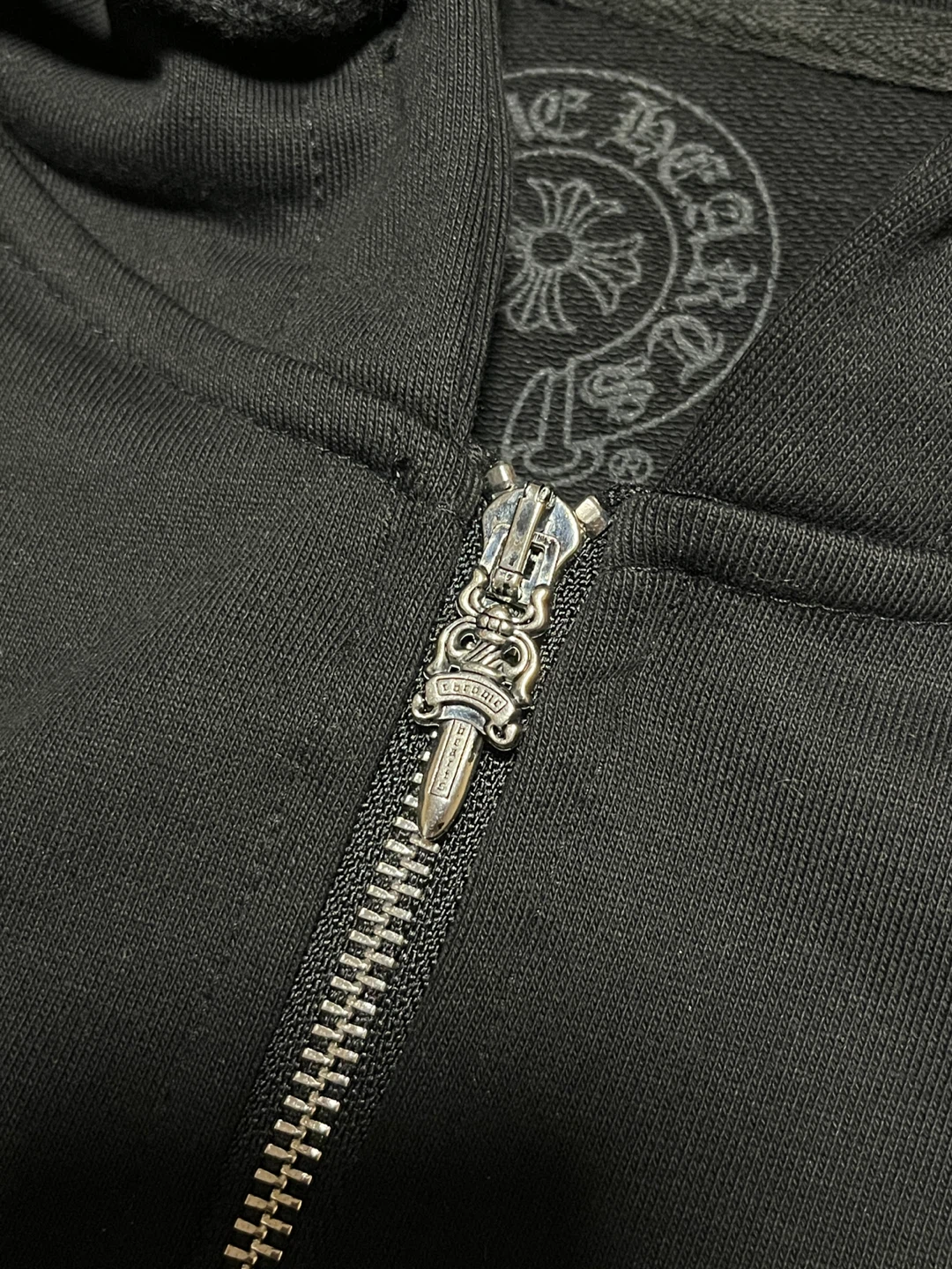 Chrome Hearts Horseshoe Floral Full Zip Up Hoodie (NEW, Medium) - photo 4