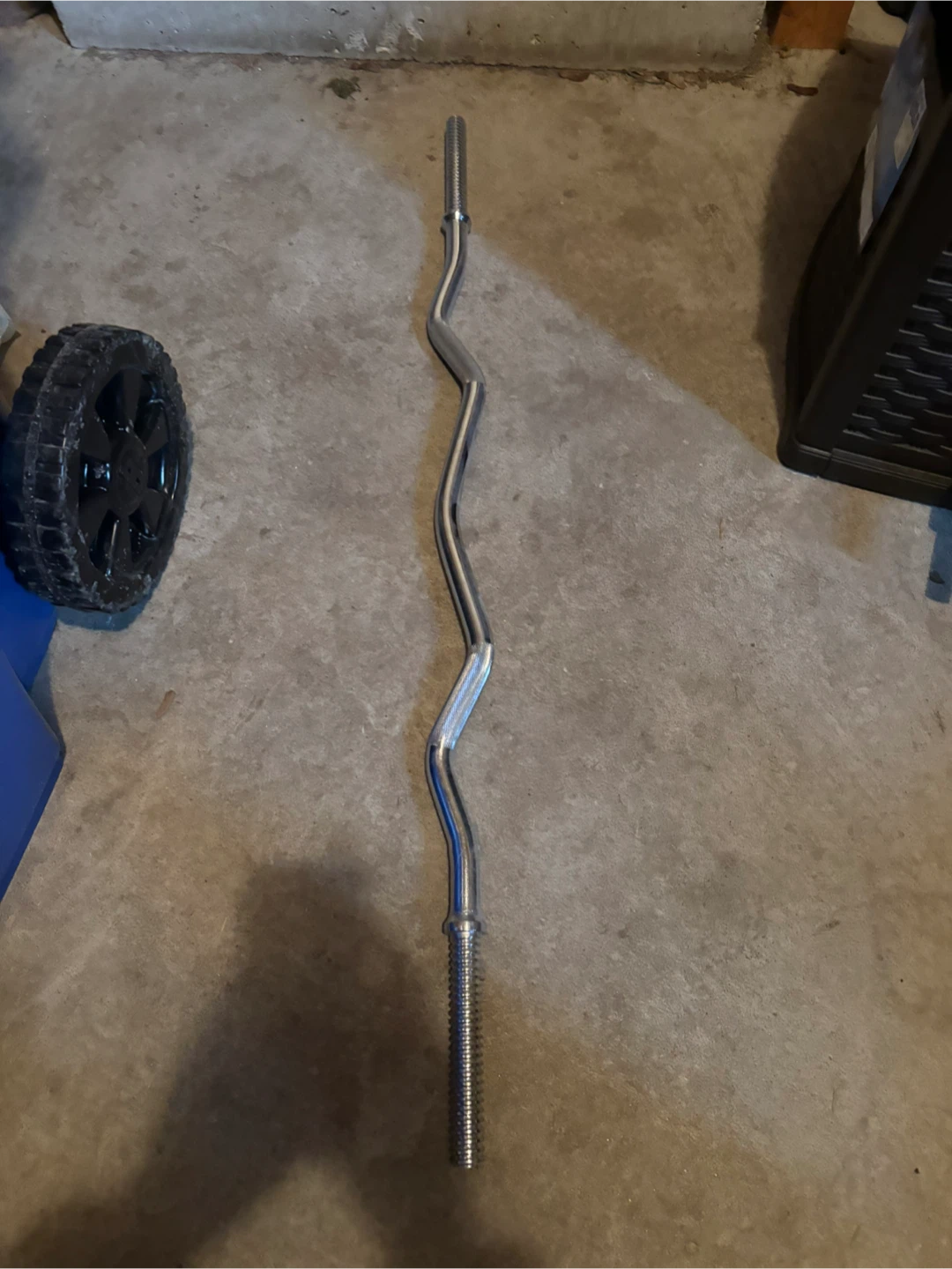 Curved Barbell Set with Weight Plates - photo 2