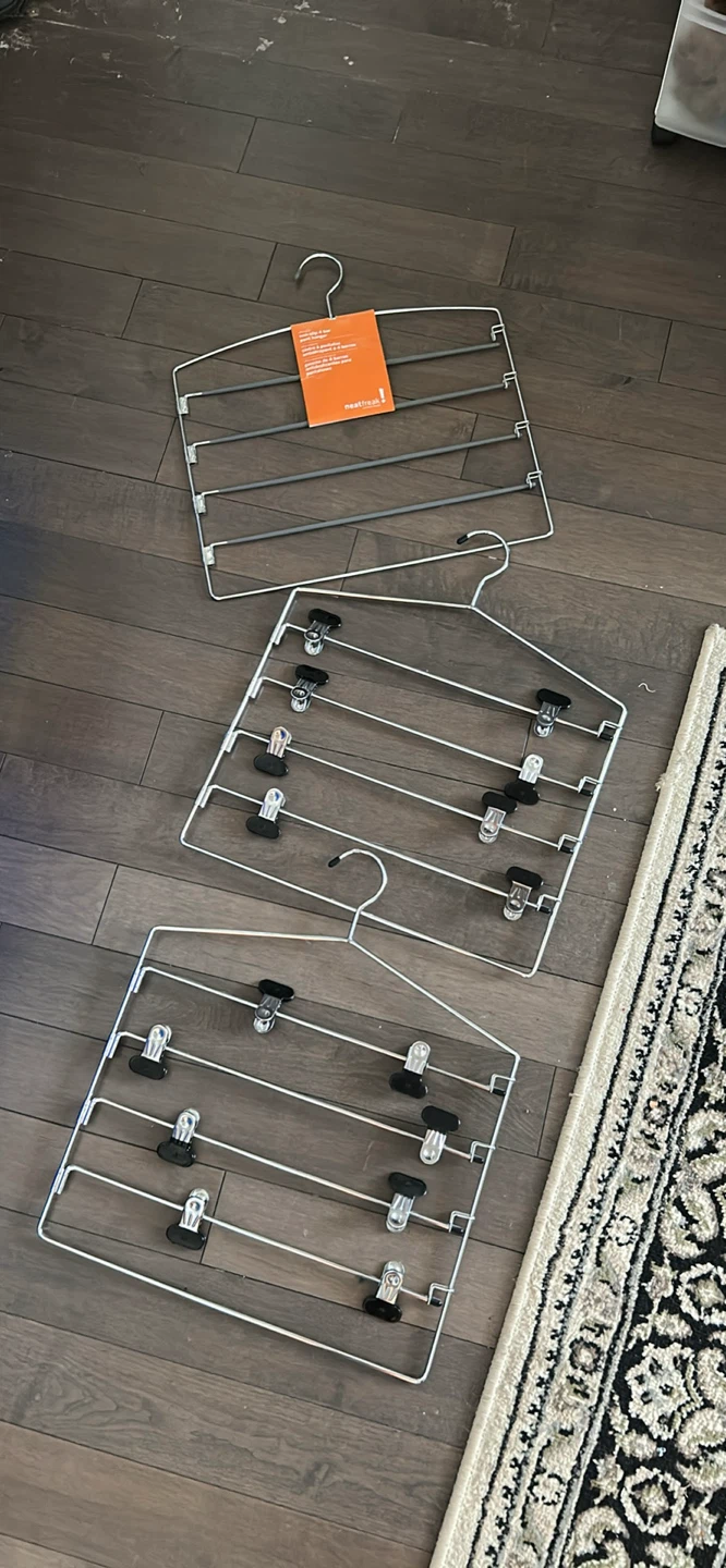 Space Saving Multi-Bar Pants Hangers (3 Pack)