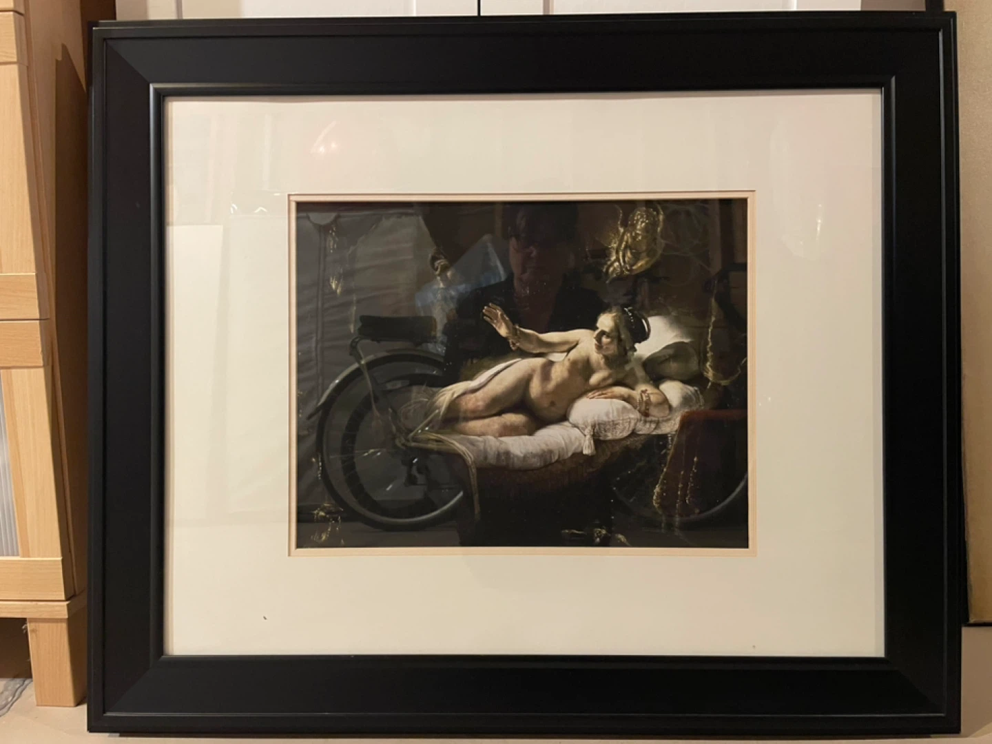 Framed Art Print Poster of Danae by Rembrandt