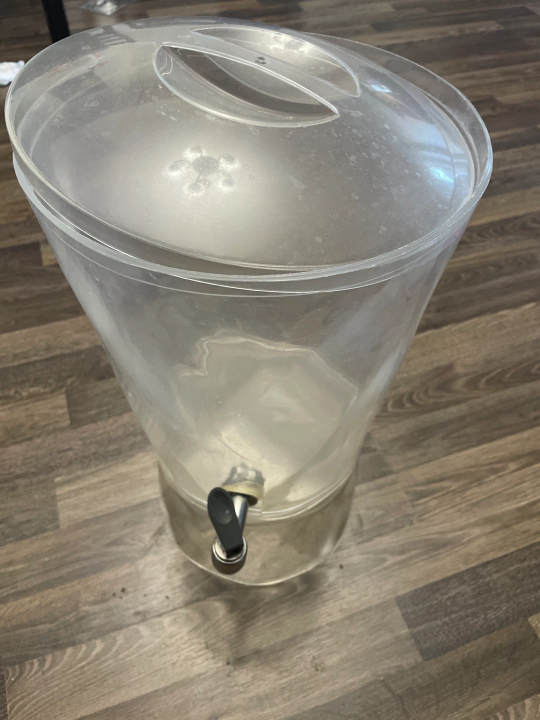 Clear Plastic Beverage Dispenser with Spigot