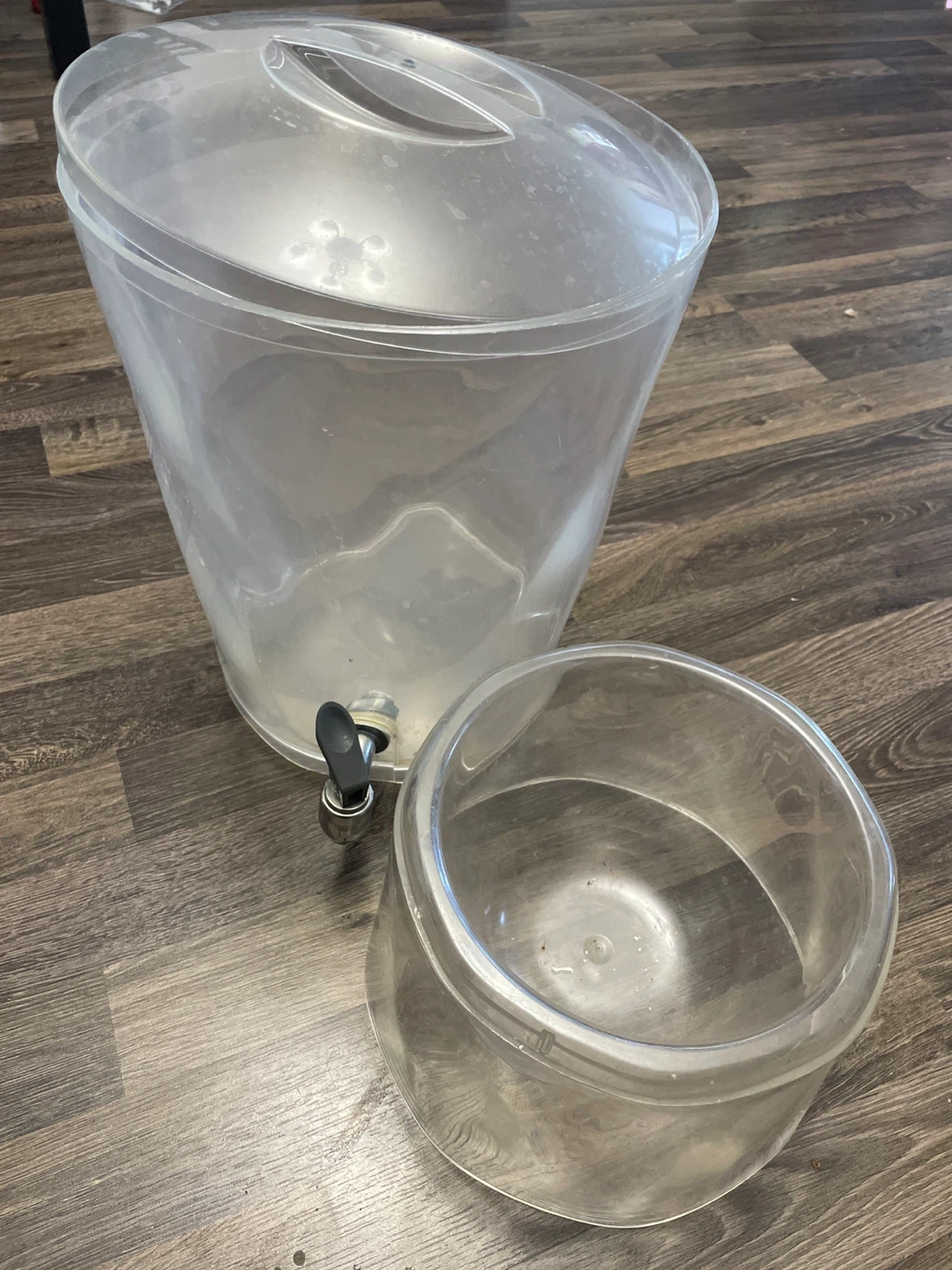 Clear Plastic Beverage Dispenser with Spigot - photo 2