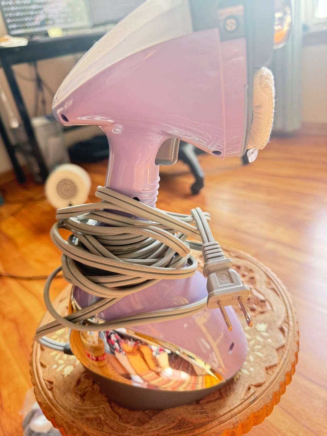 Conair Wrinkle Eraser Handheld Fabric Steamer - Purple - photo 3