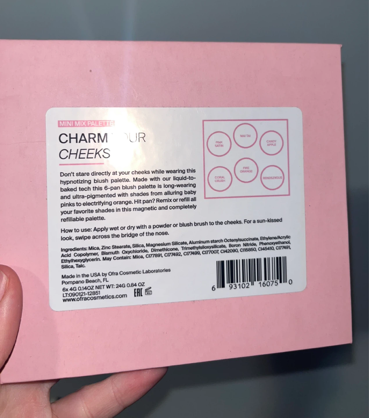 🆕Ofra Cosmetics Mini Mix Palette Charm Your Cheeks Blush Palette - photo 3