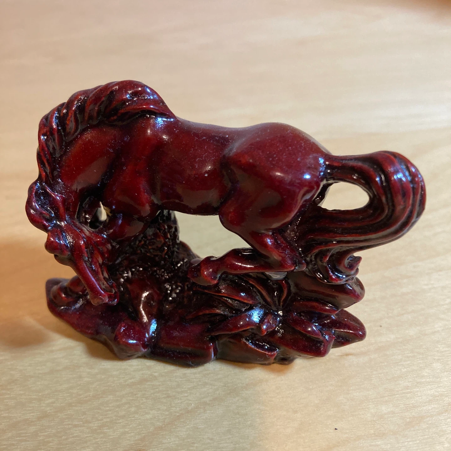 Year of the Horse, Feng shui Set of 3 Red Decorative Horses - photo 3