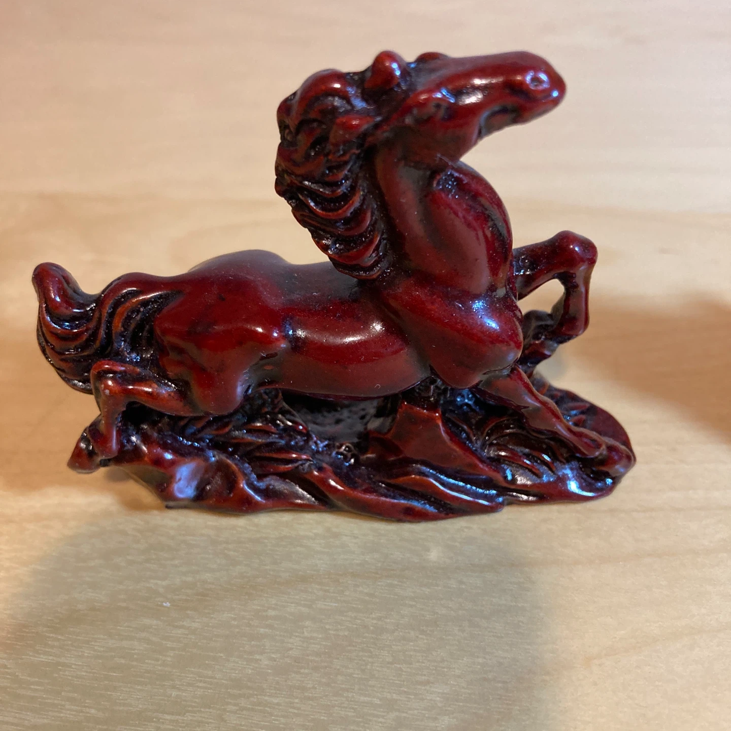 Year of the Horse, Feng shui Set of 3 Red Decorative Horses - photo 2