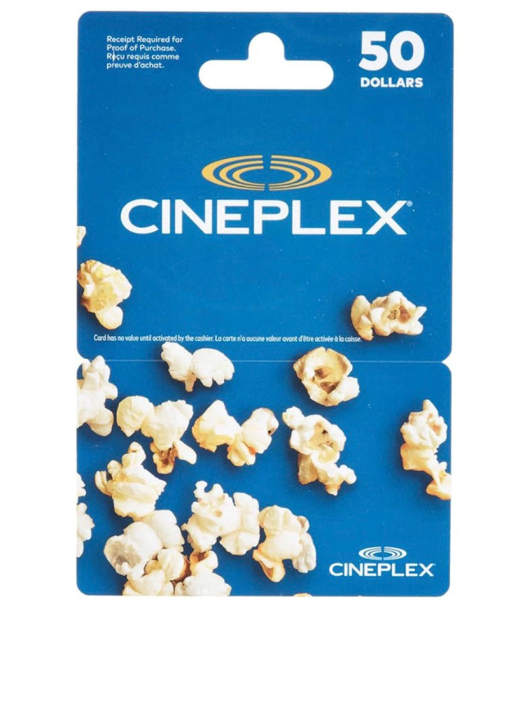 Cineplex $50 Gift Card