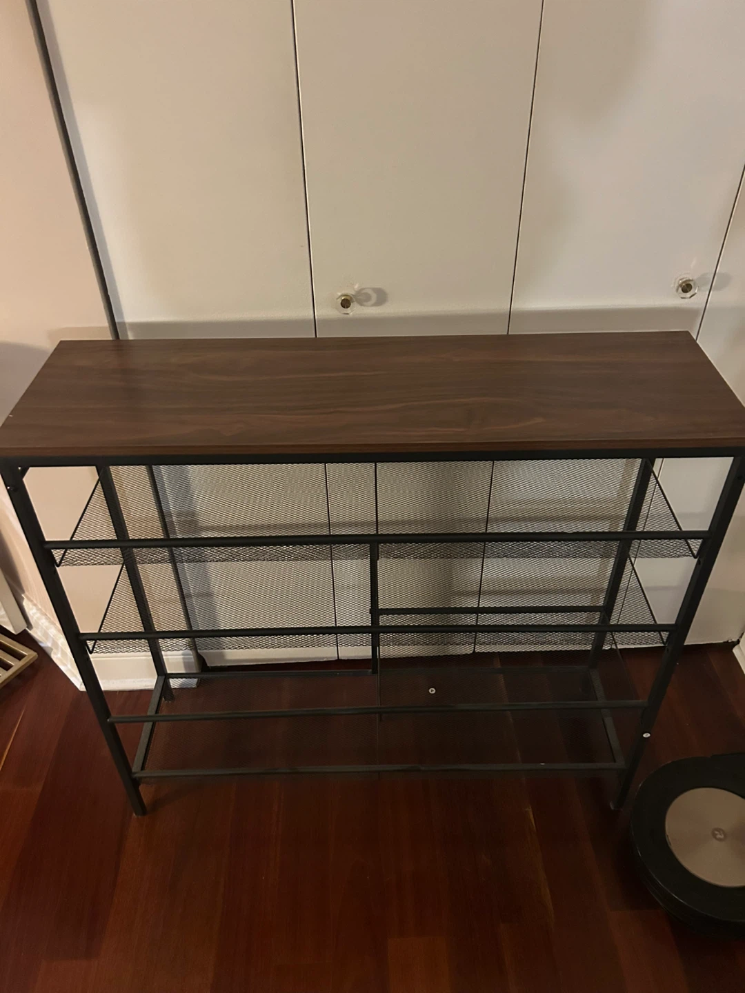 Industrial Style Shoe Rack with 4 Tiers