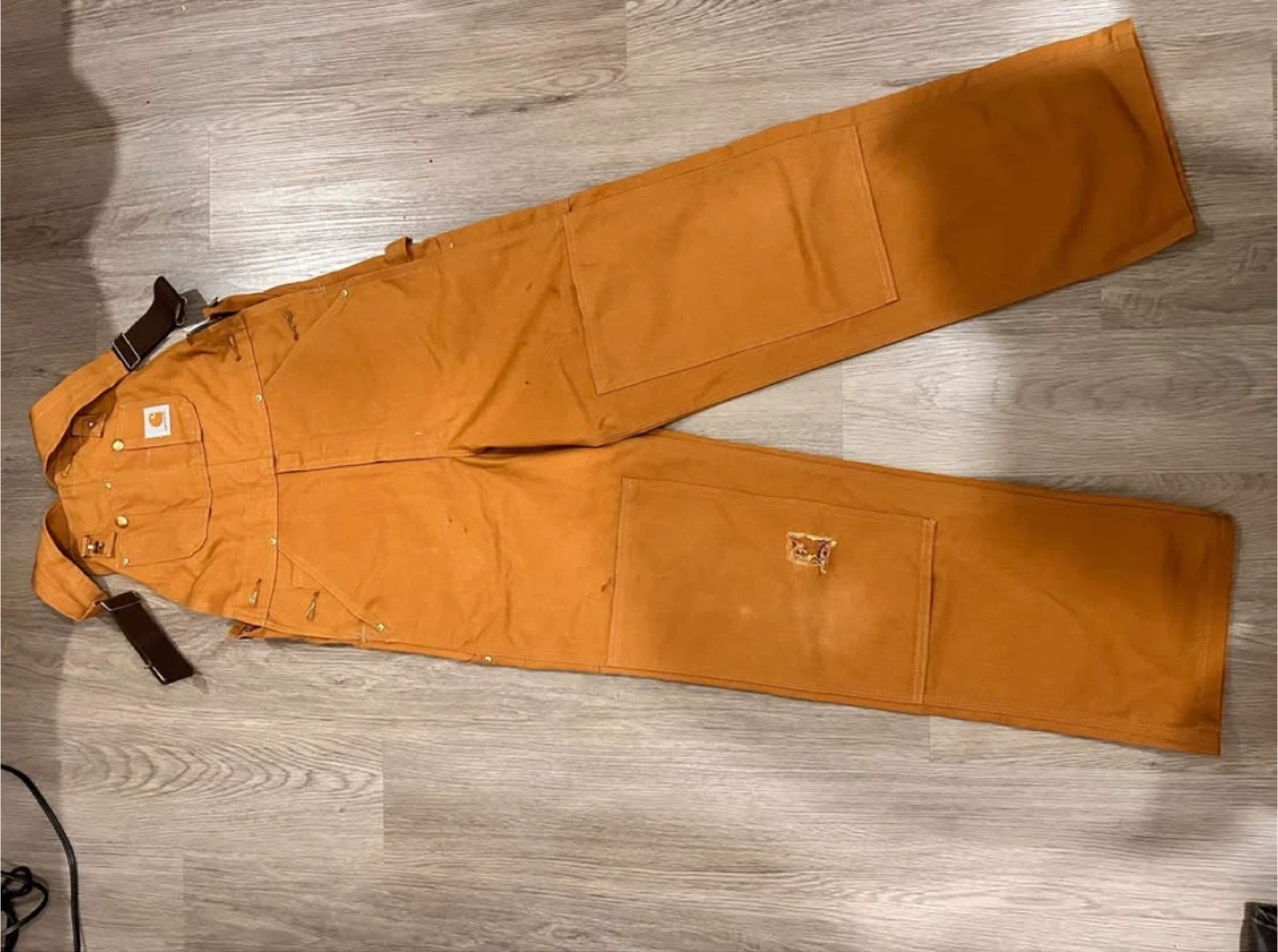 Carhartt R01 BRN Bib Overalls