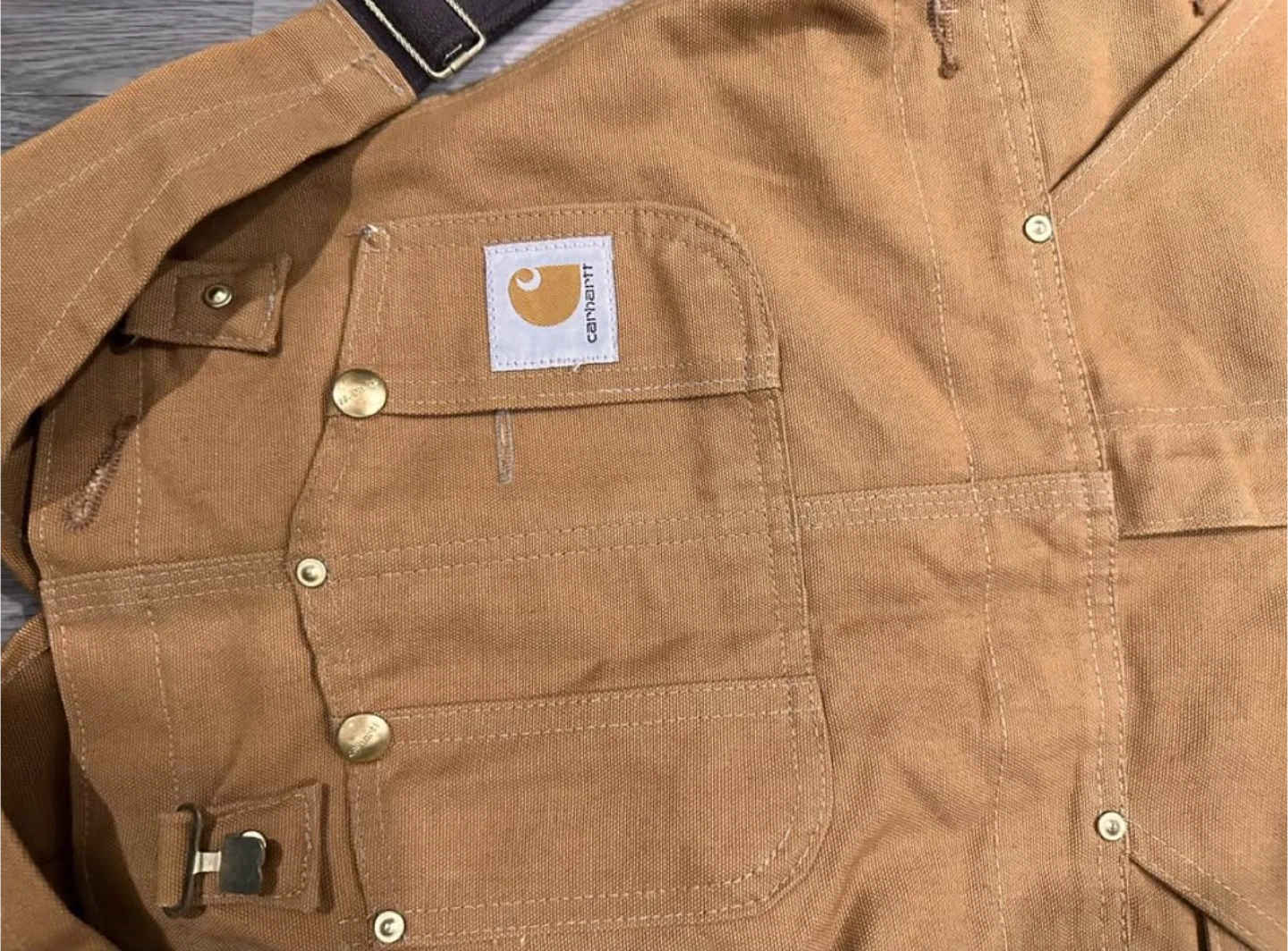 Carhartt R01 BRN Bib Overalls - photo 3
