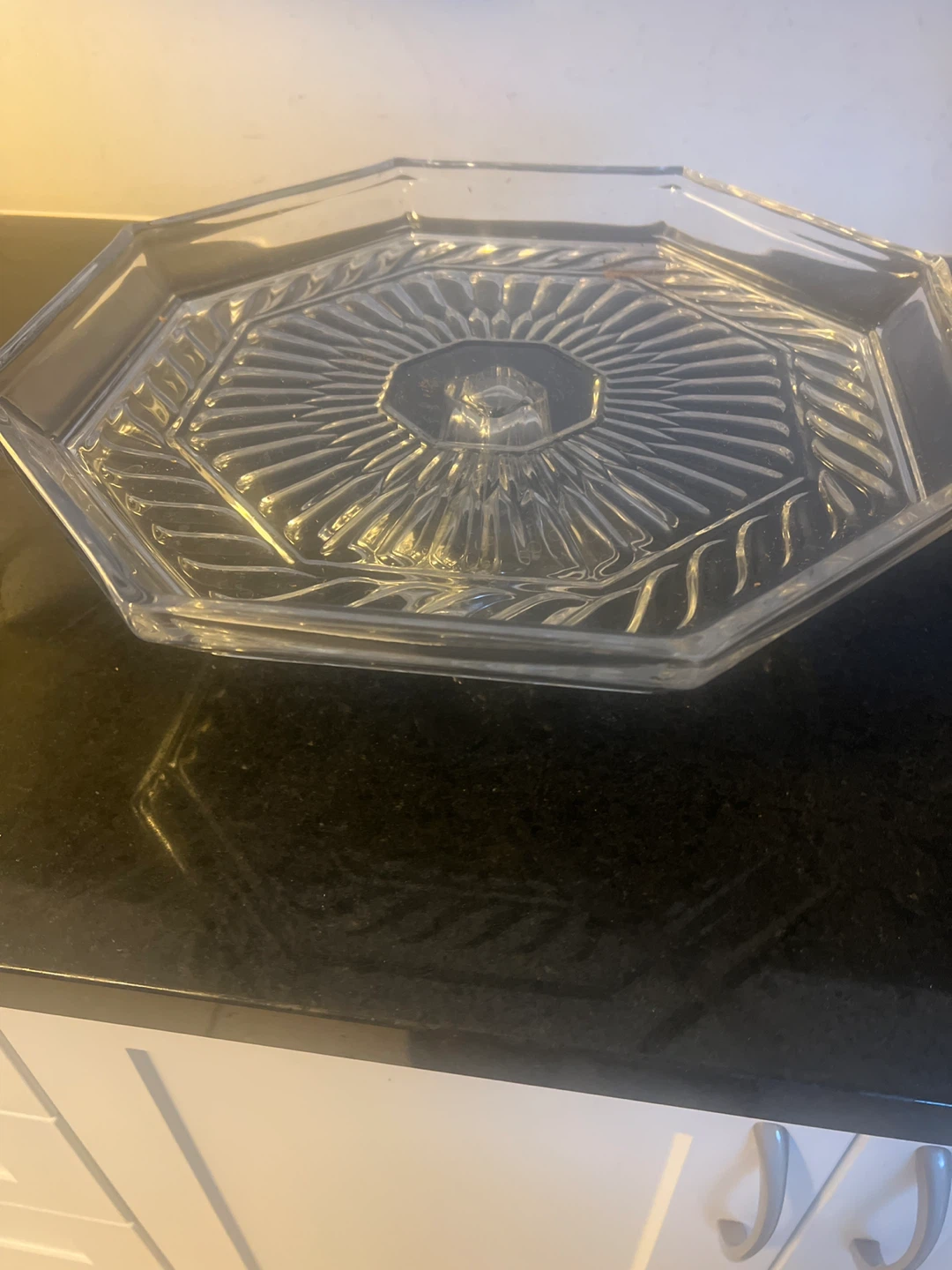 Glass Octagonal Cake Stand - photo 2