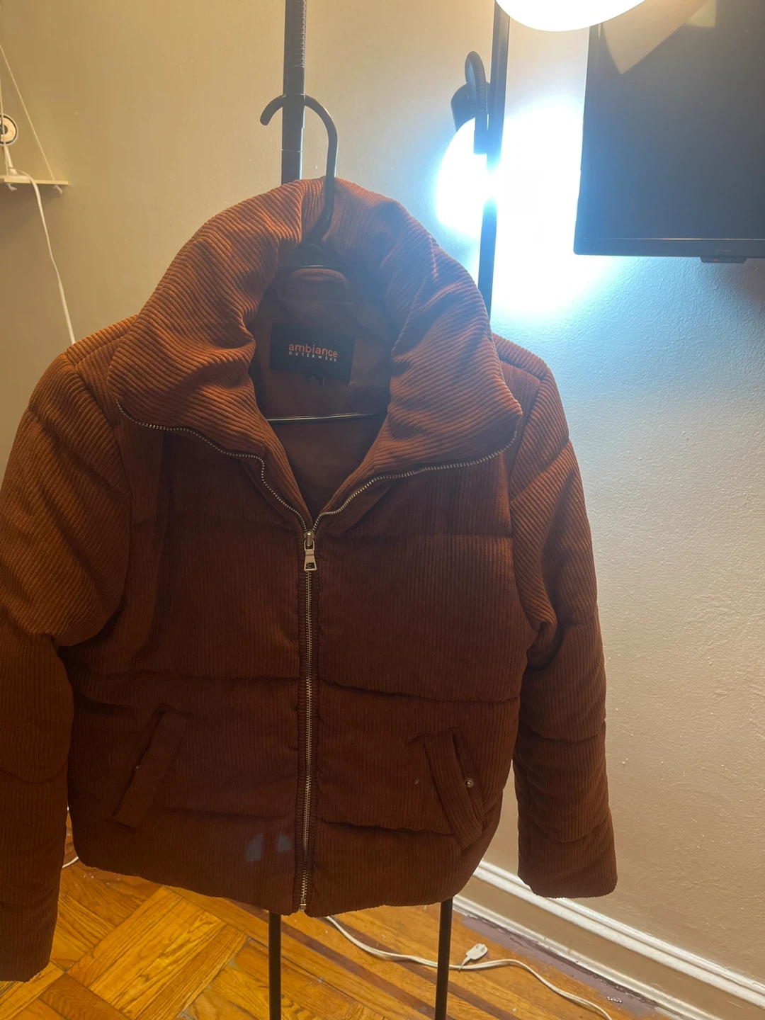Ambiance Corduroy Puffer Jacket