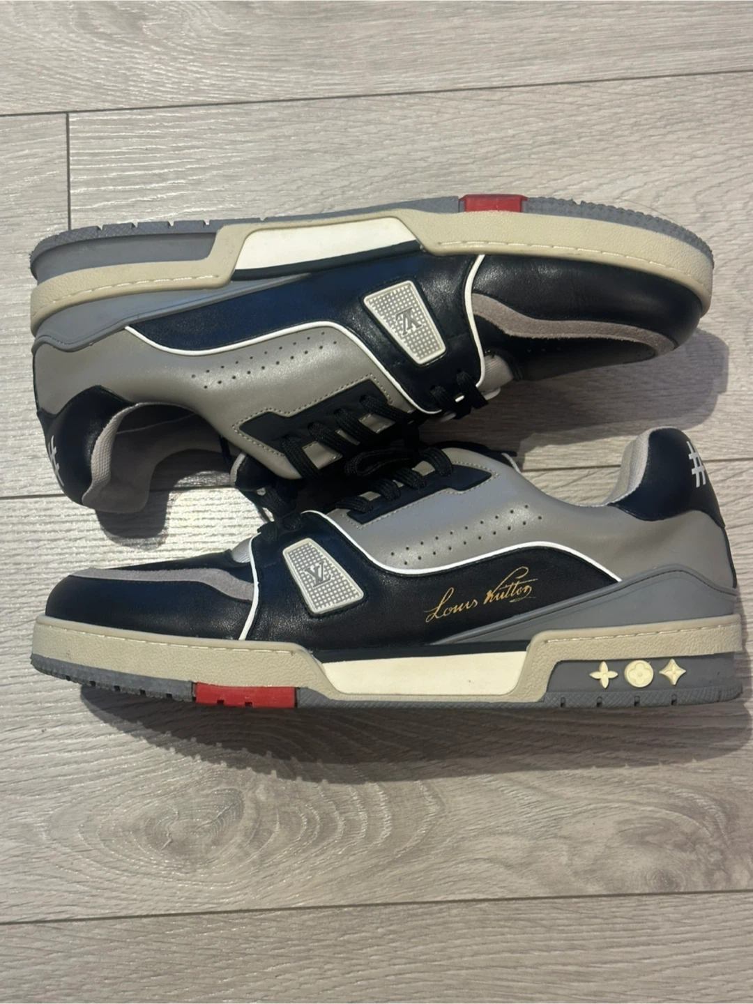 Louis Vuitton "LV Trainer" Sneakers Black/Grey Men's Size 9 - photo 2