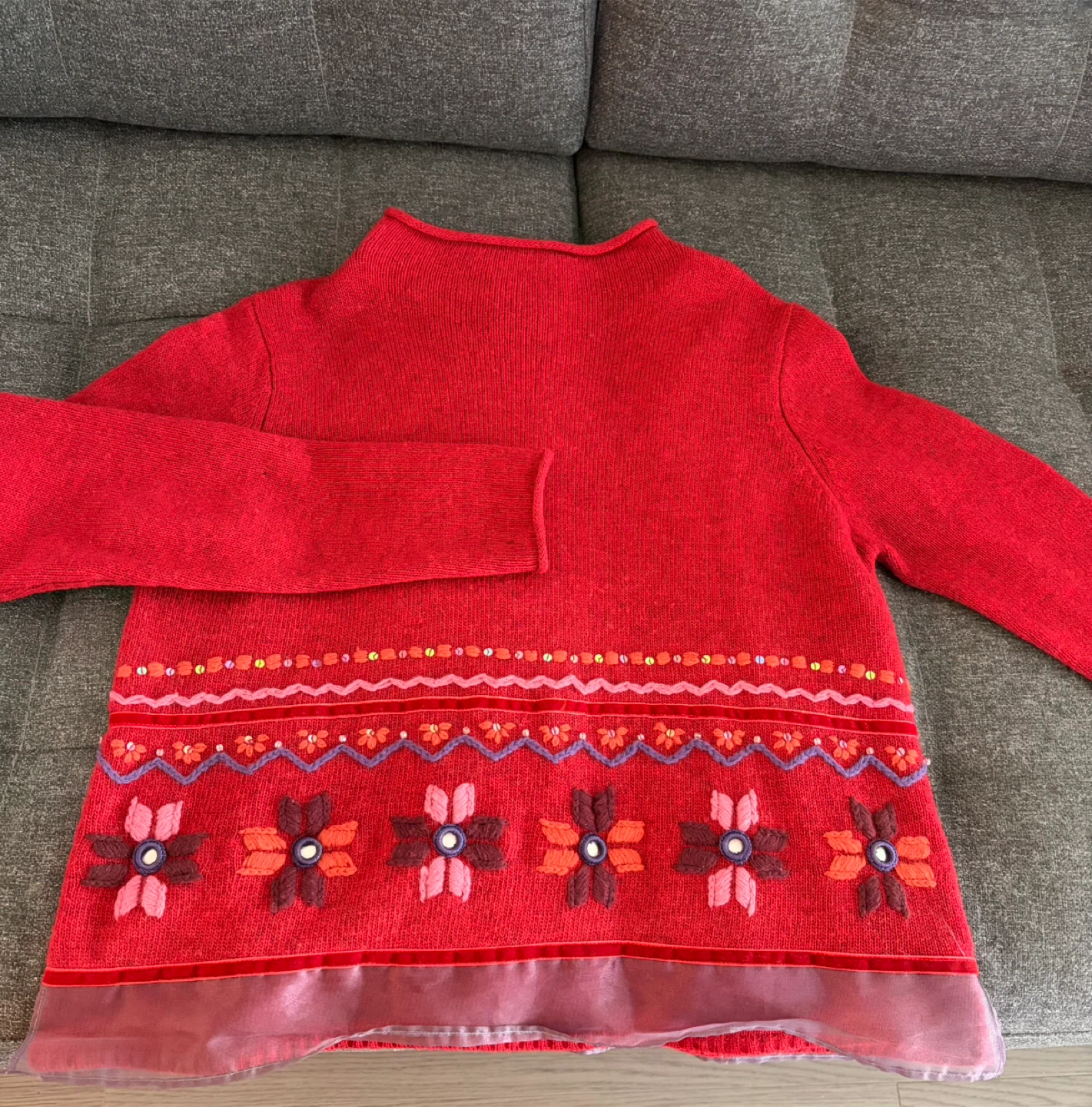 Moving Sale: Tristan & Iseut Red Wool Sweater