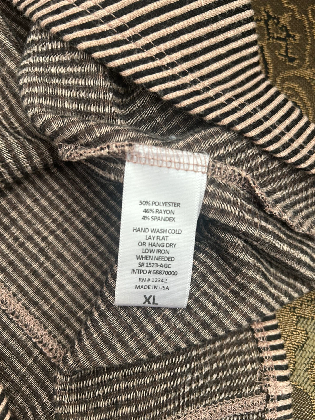 COIN 1804 Striped Twist Front Top XL - photo 3