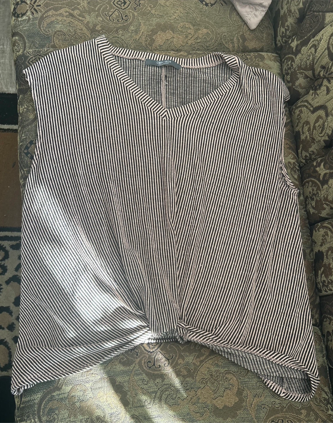 COIN 1804 Striped Twist Front Top XL