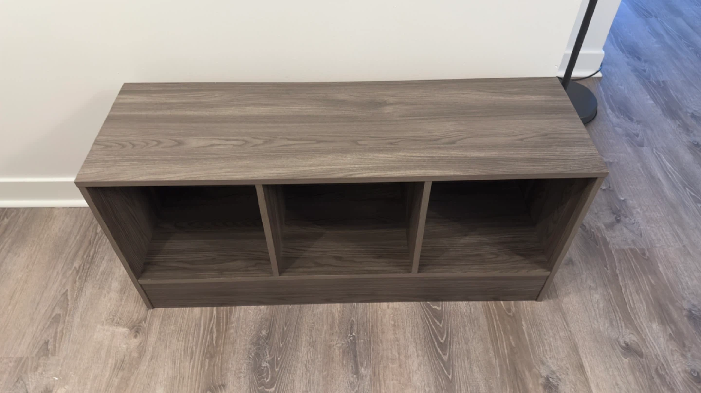 Storage Bench with 3 Cubbies and Cushion - photo 3