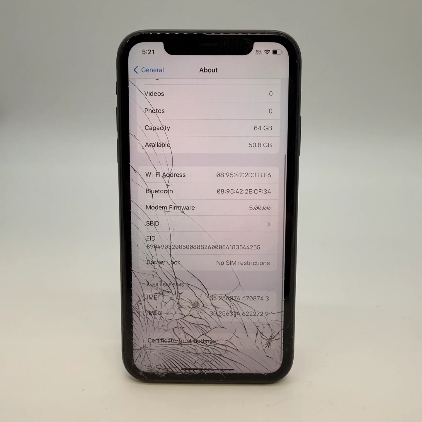 Apple iPhone 11 64GB Black (Cracked Screen) - photo 4