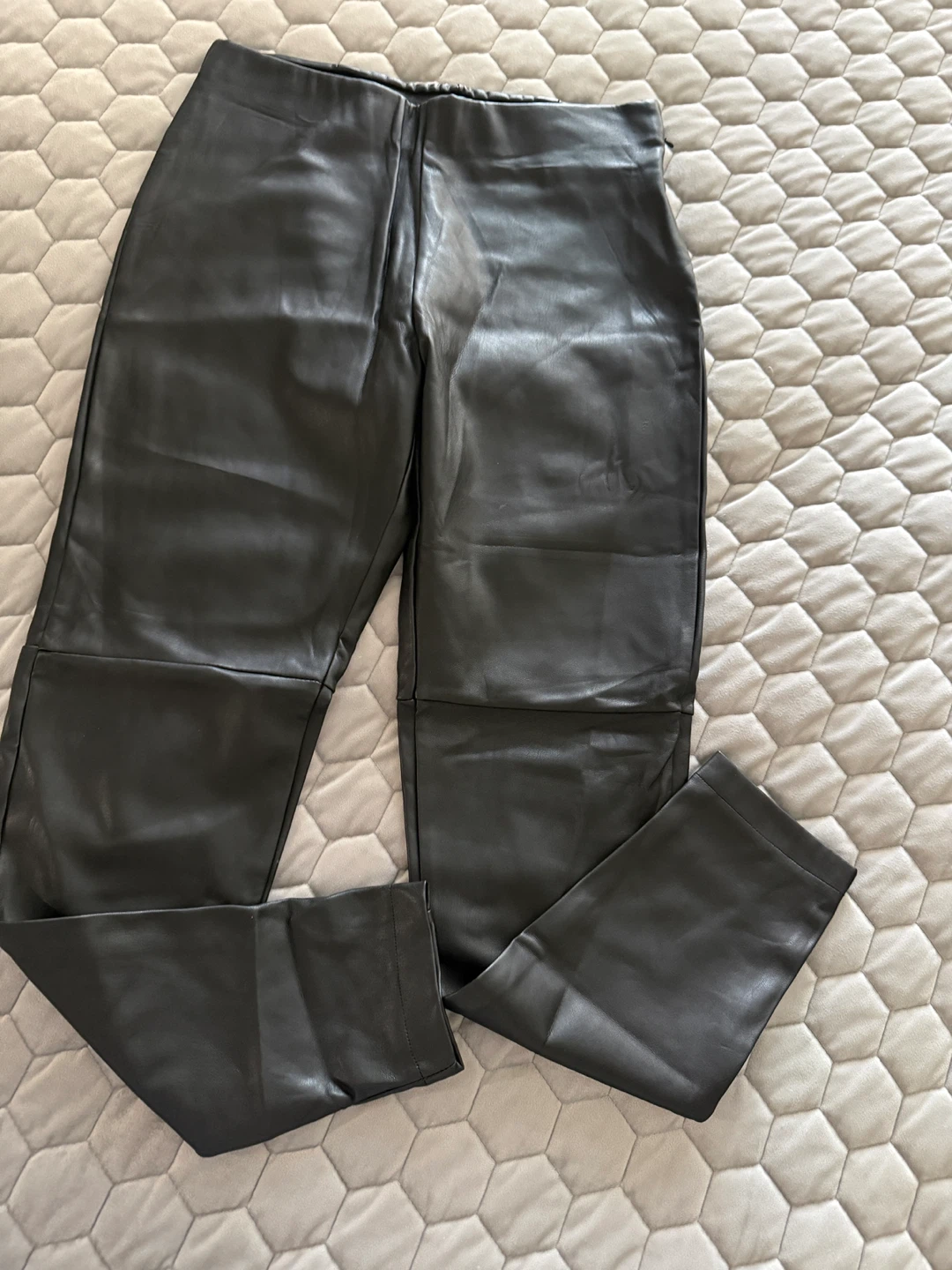 Max Faux Leather Pants Size M Black