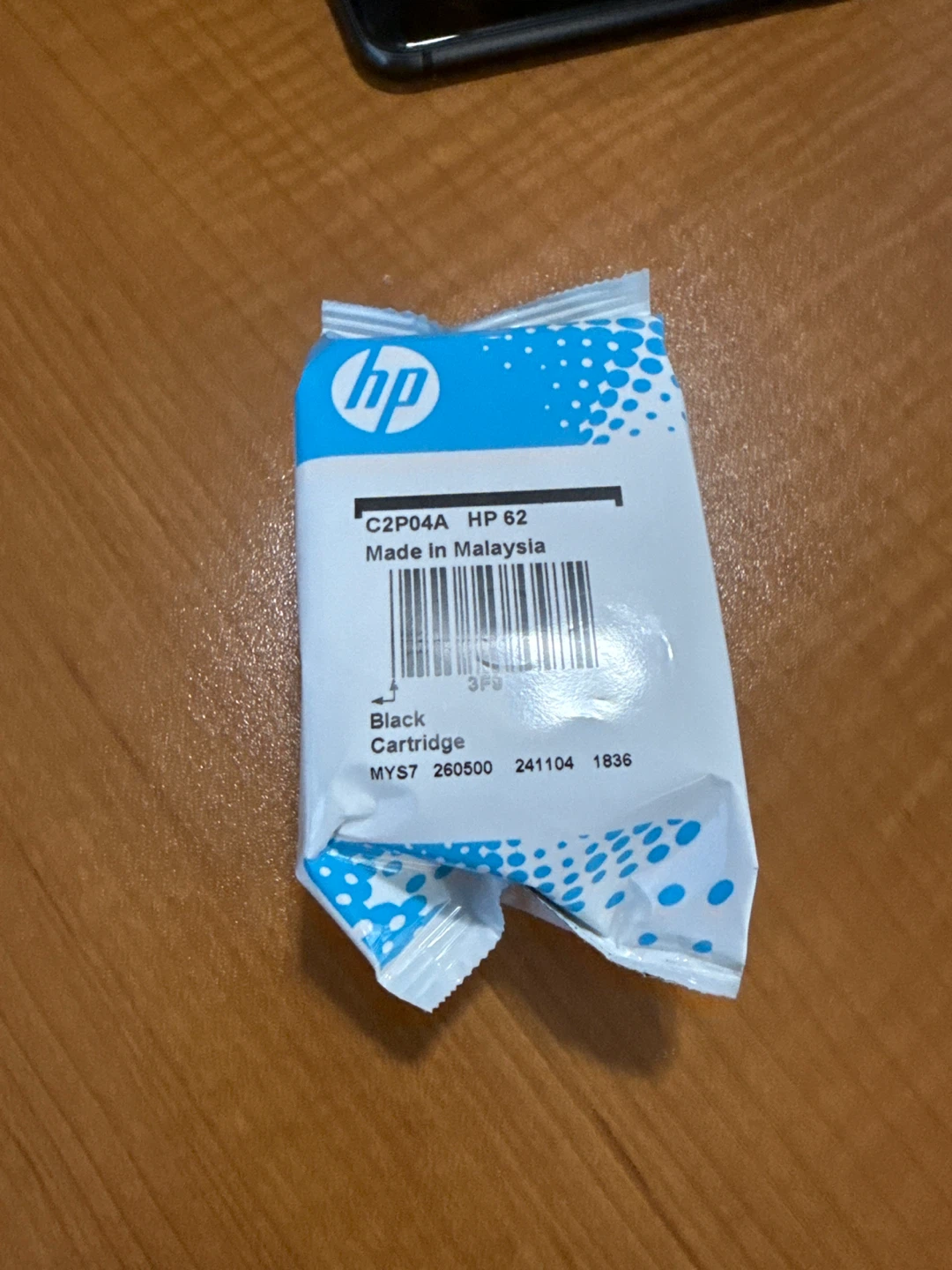 HP 62 Black Ink Cartridge C2P04A