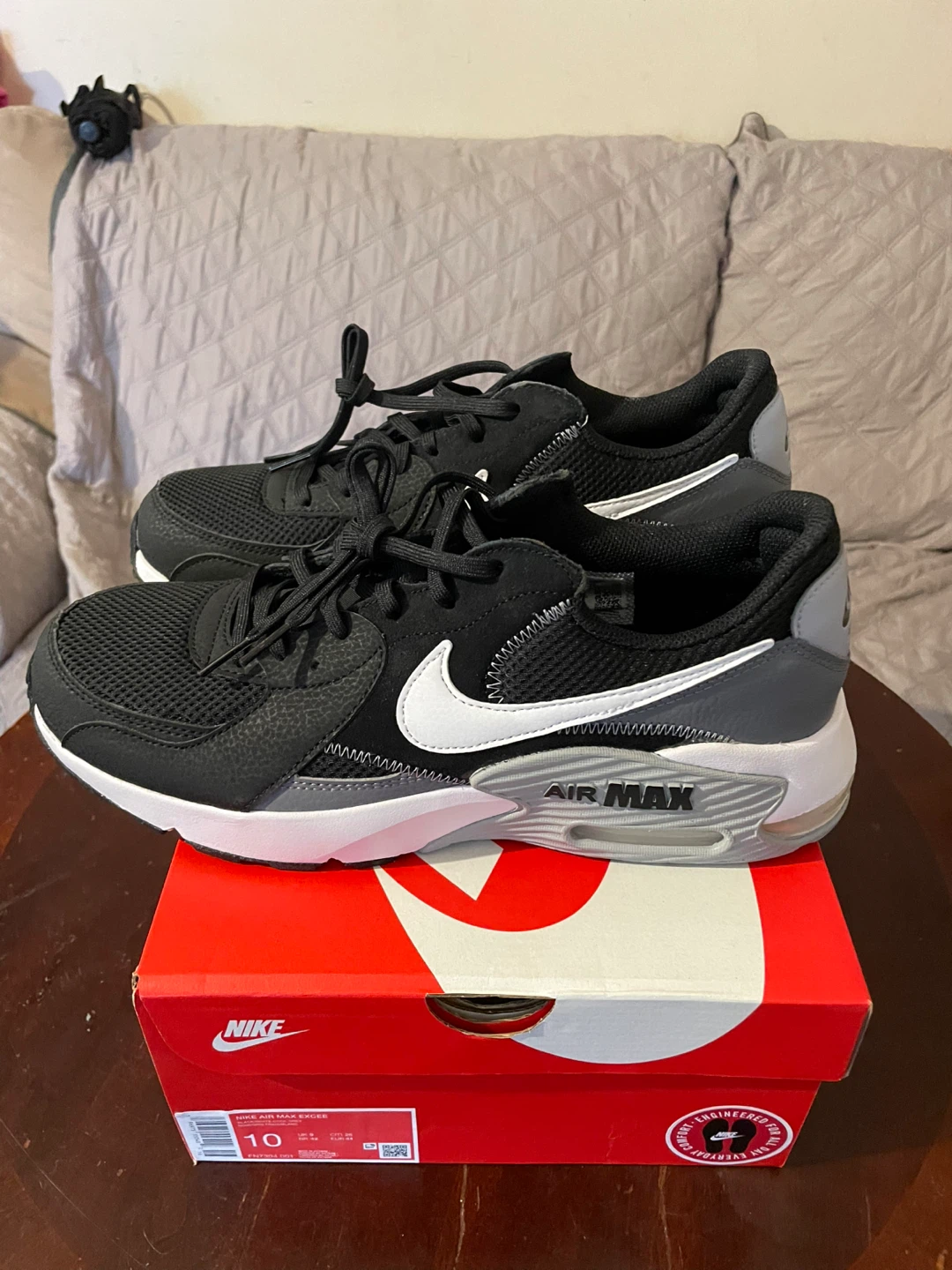 Nike Air Max Excee Men's Shoes Black/White Size 10 - photo 2