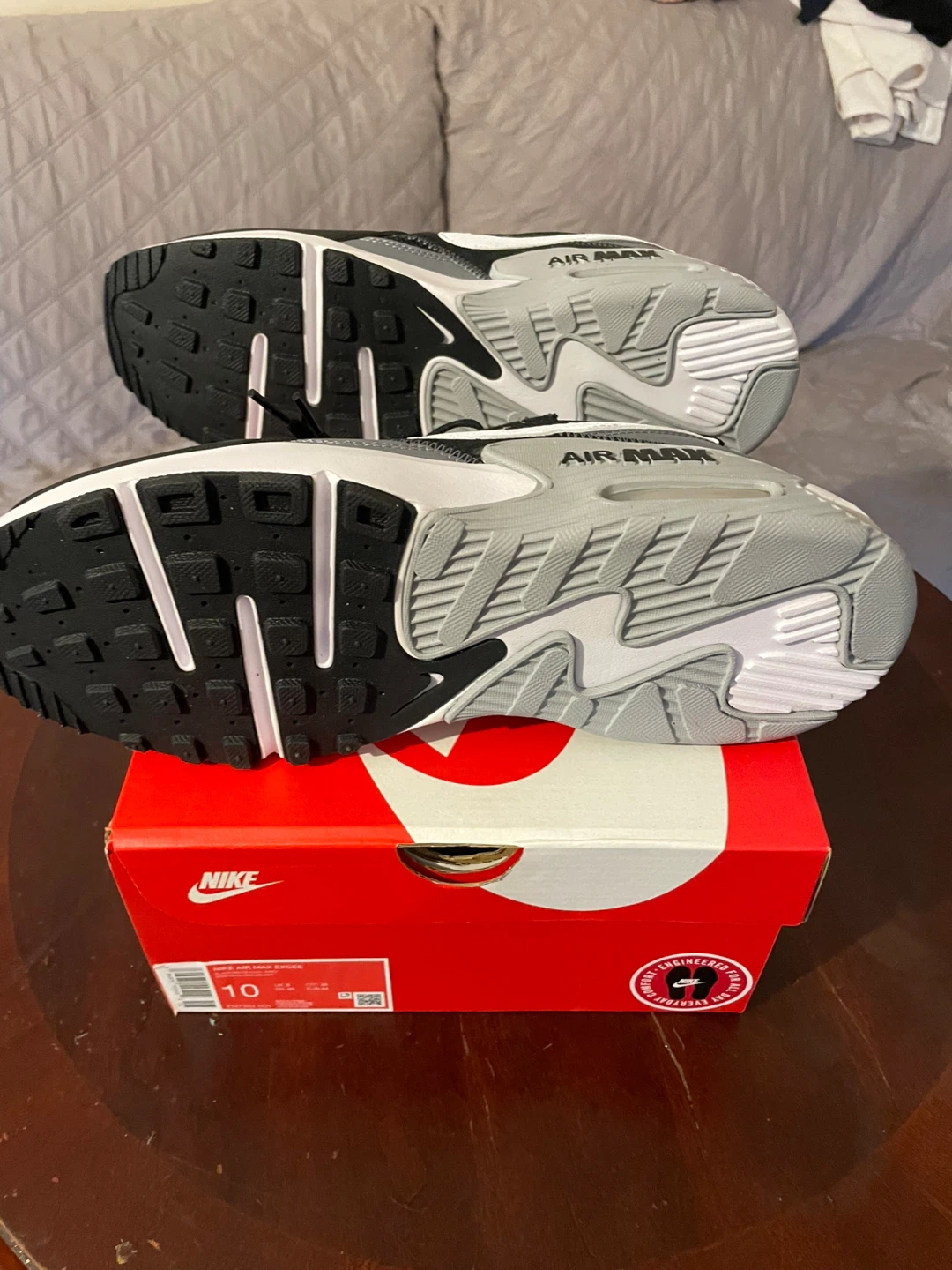 Nike Air Max Excee Men's Shoes Black/White Size 10 - photo 5