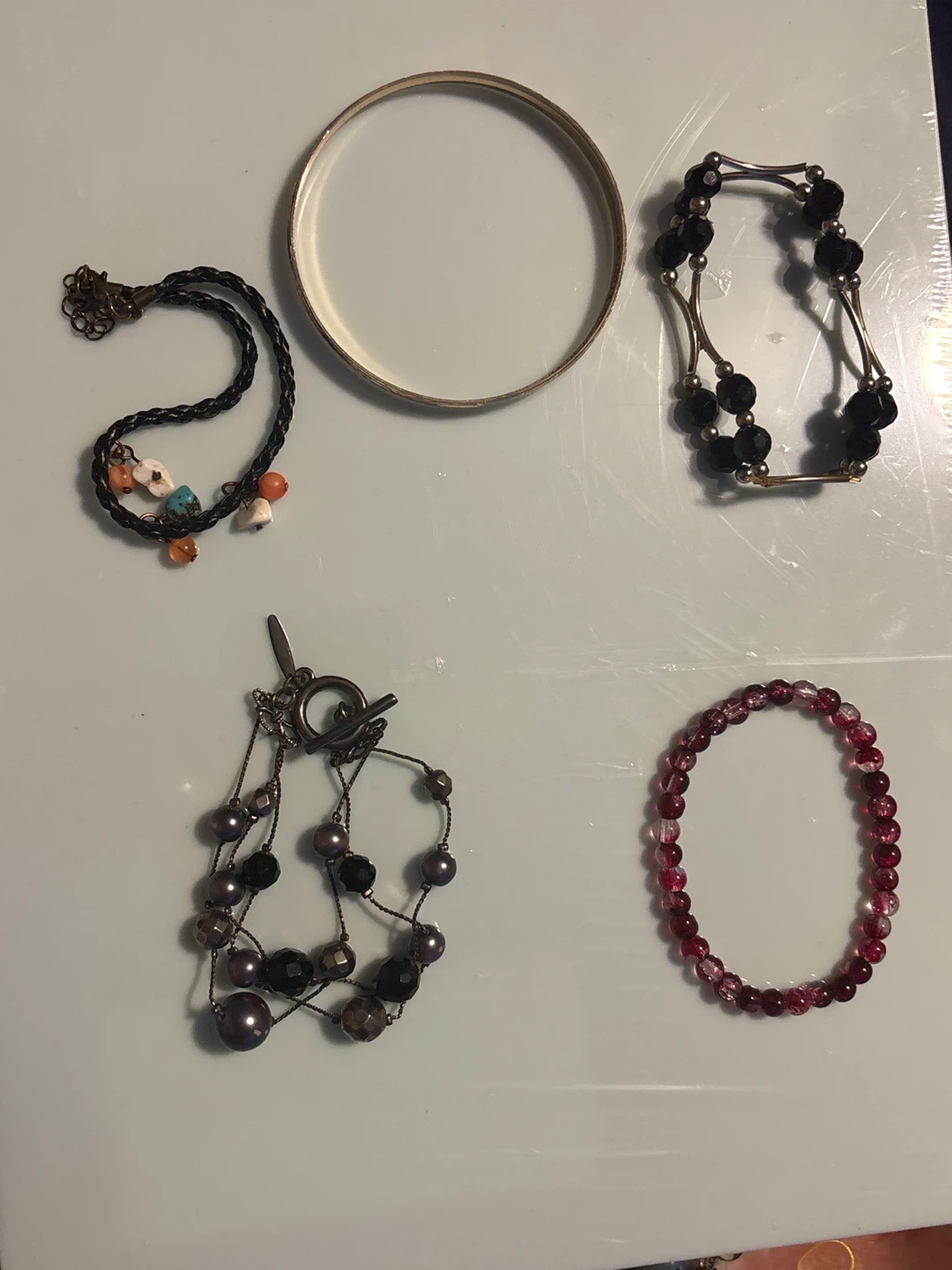Lot of 4 assorted bracelets